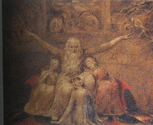 William Blake Job and his Daughters oil painting picture